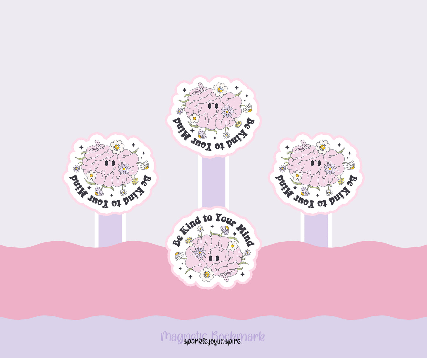 Be Kind To Your Mind Mental Health Diy Magnetic Bookmark Printable