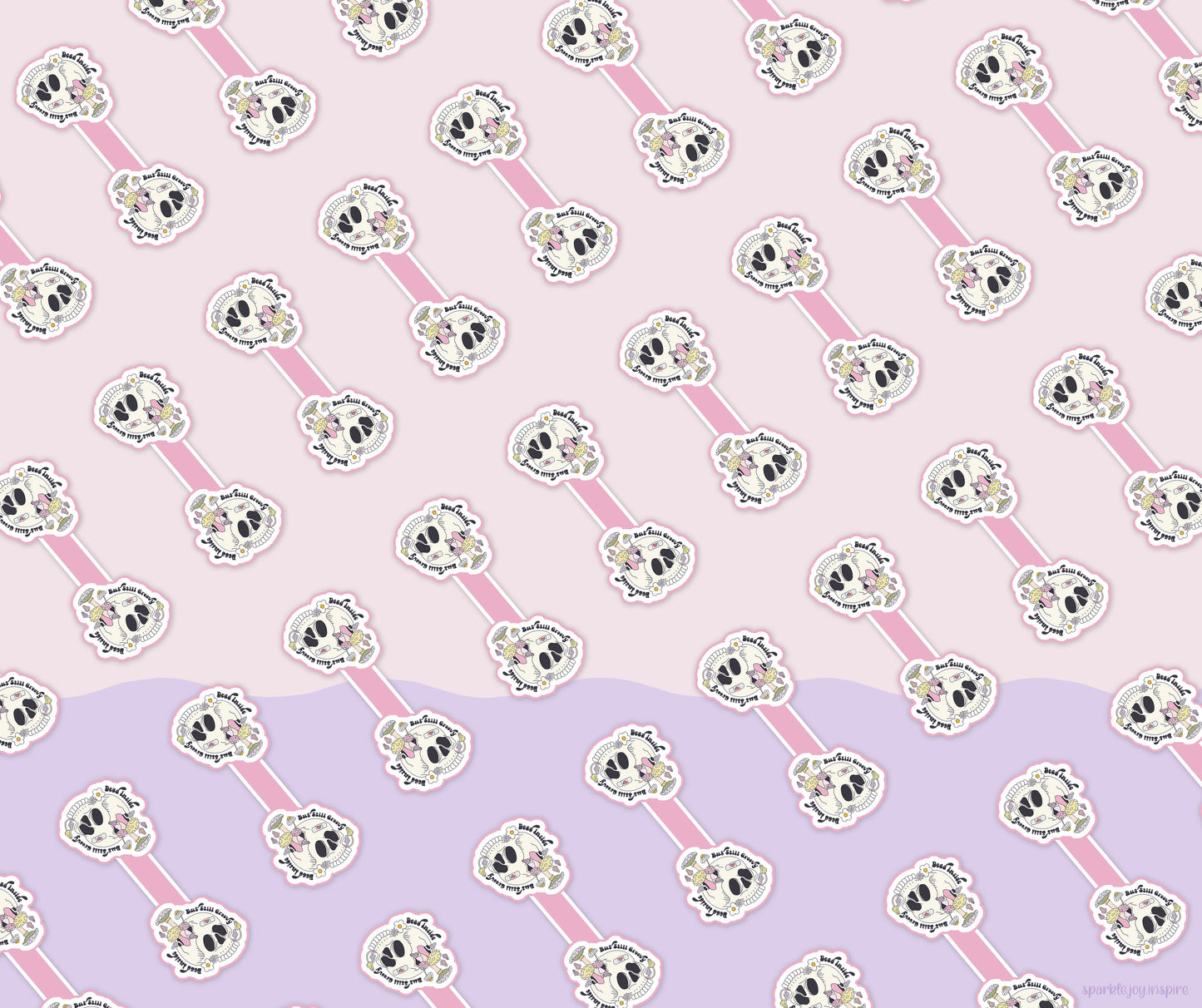 Dead Inside But Still Groovy Mental Health Magnetic Bookmark Paper Craft Printable