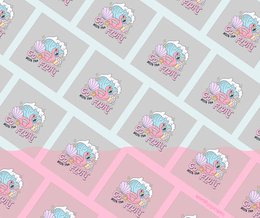 Go With The Float Groovy Summer DTF Transfer Print