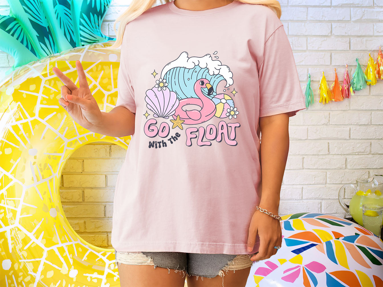 Go With The Float Groovy Summer DTF Transfer Print