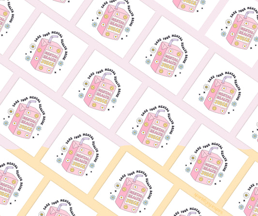 Take Your Mental Health Drink Mental Health Sublimation Transfer Print