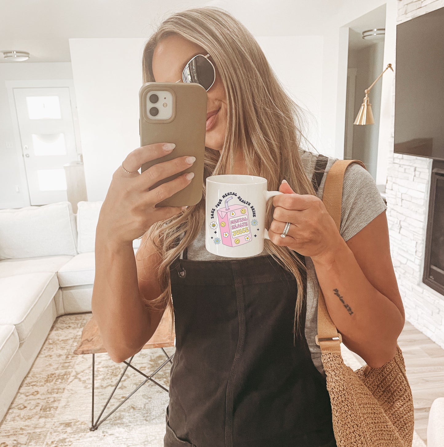 Take Your Mental Health Drink Mental Health Sublimation Transfer Print