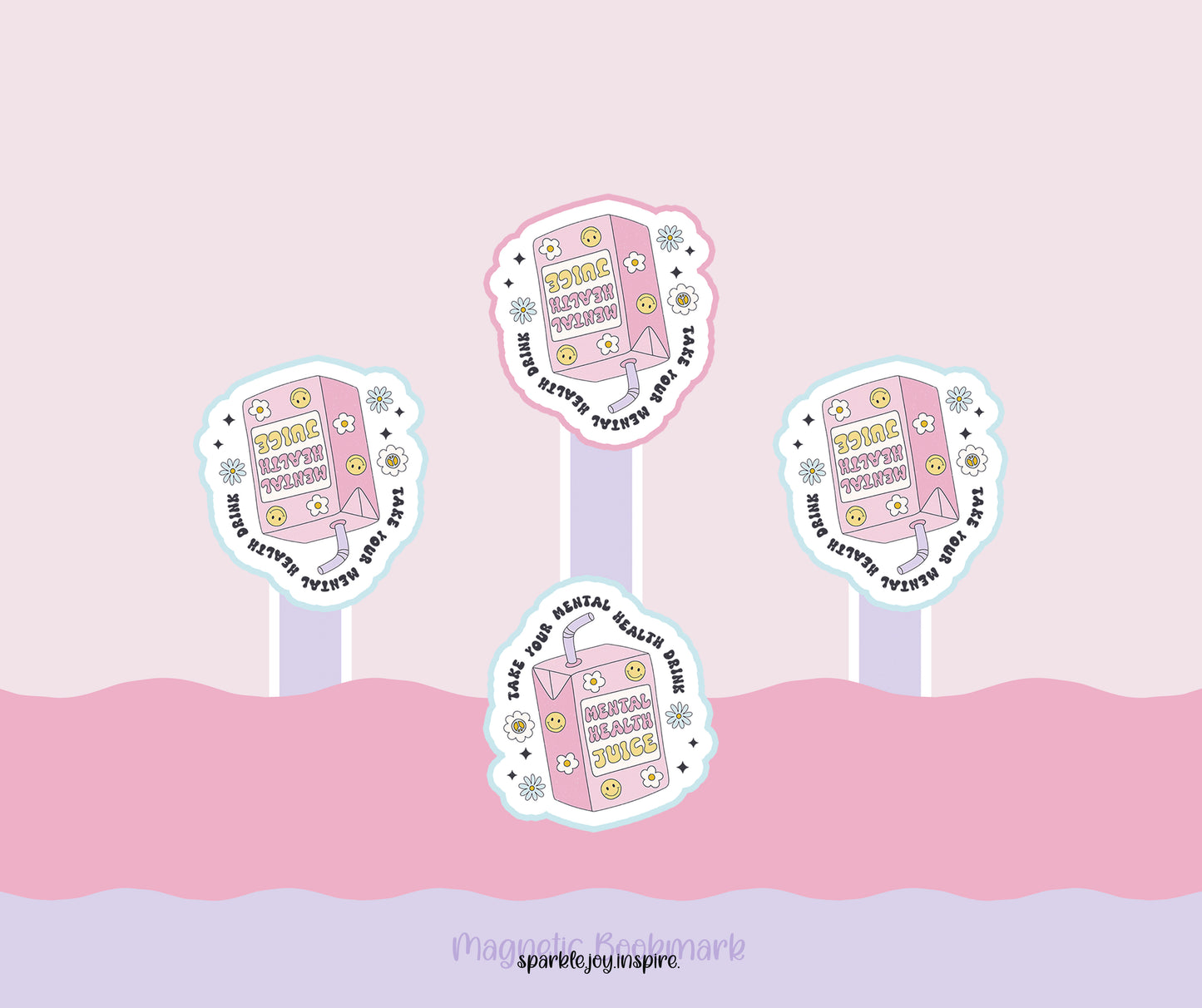 Take Your Mental Health Drink Mental Health Magnetic Bookmark Paper Craft Printable