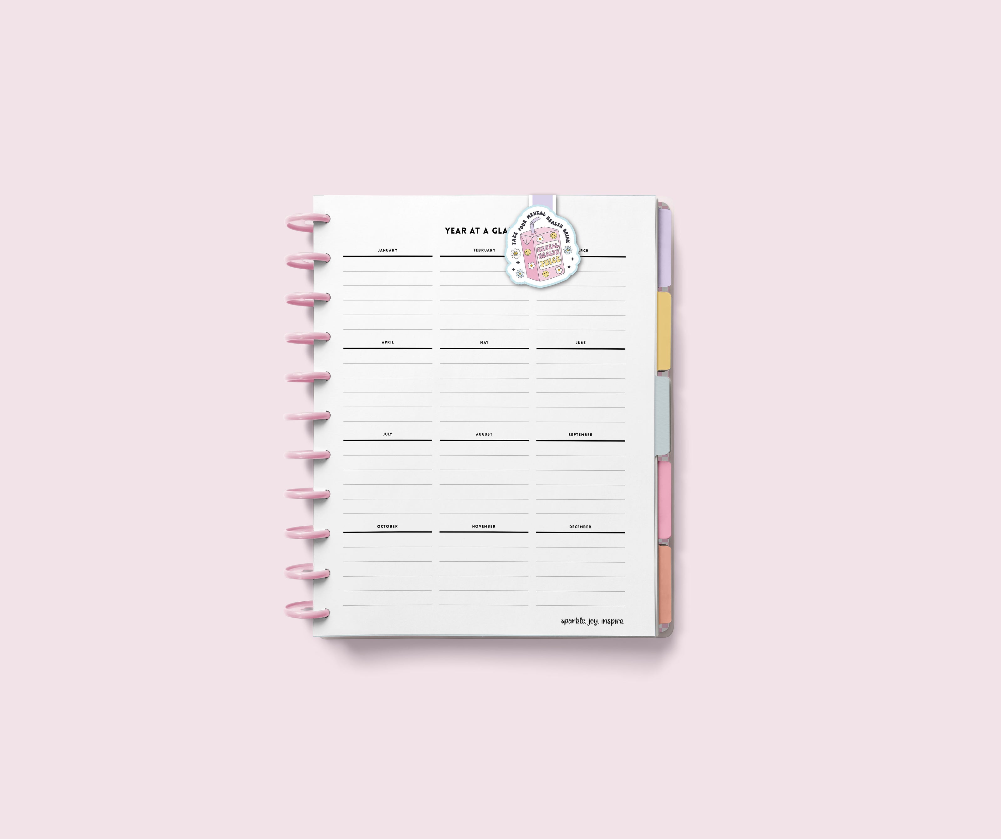 Take Your Mental Health Drink Mental Health Magnetic Bookmark Paper Craft Printable