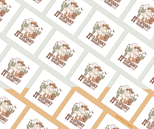 It's Spooky Season Yall Howdy Western Halloween Sublimation Transfer Print