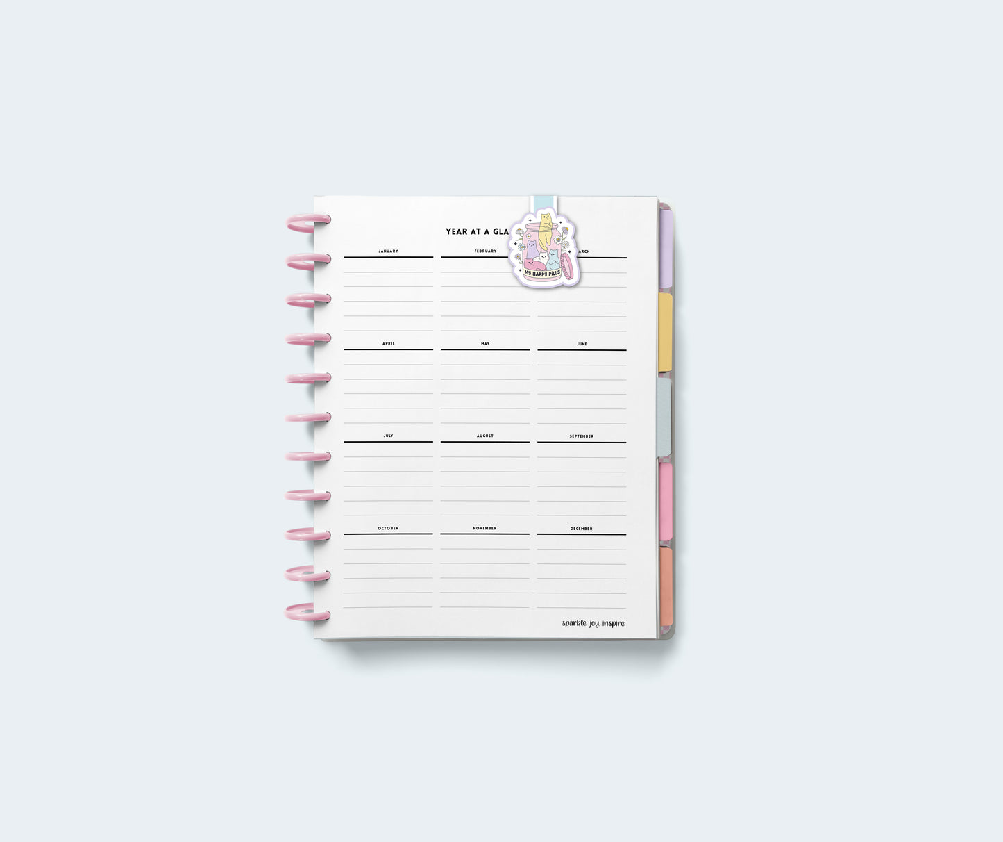 My Happy Pills Mental Health Magnetic Bookmark Paper Craft Printable