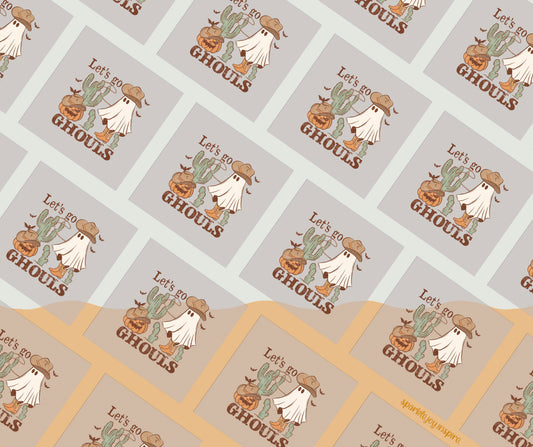 Let's Go Ghouls Howdy Western Halloween DTF Transfer Print