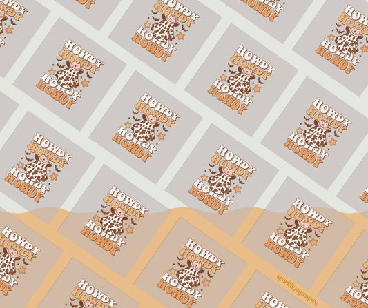 Howdy Stacked Howdy Western Halloween DTF Transfer Print