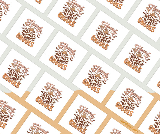 Howdy Ghouls Howdy Western Halloween Sublimation Transfer Print