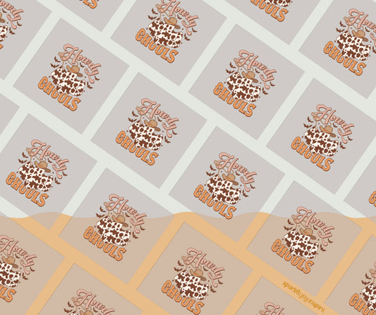 Howdy Ghouls Howdy Western Halloween DTF Transfer Print