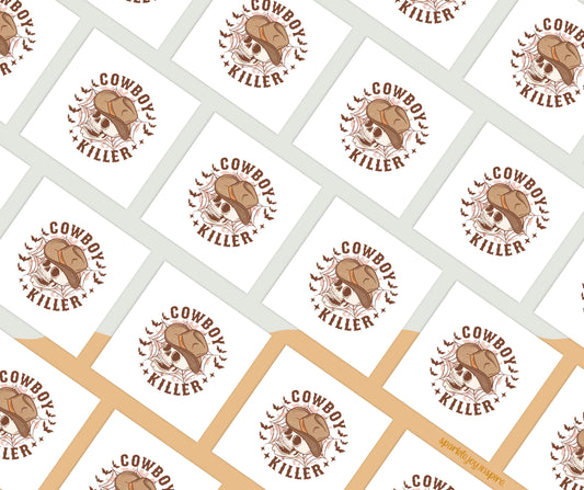 Cowboy Killer Howdy Western Halloween Sublimation Transfer Print