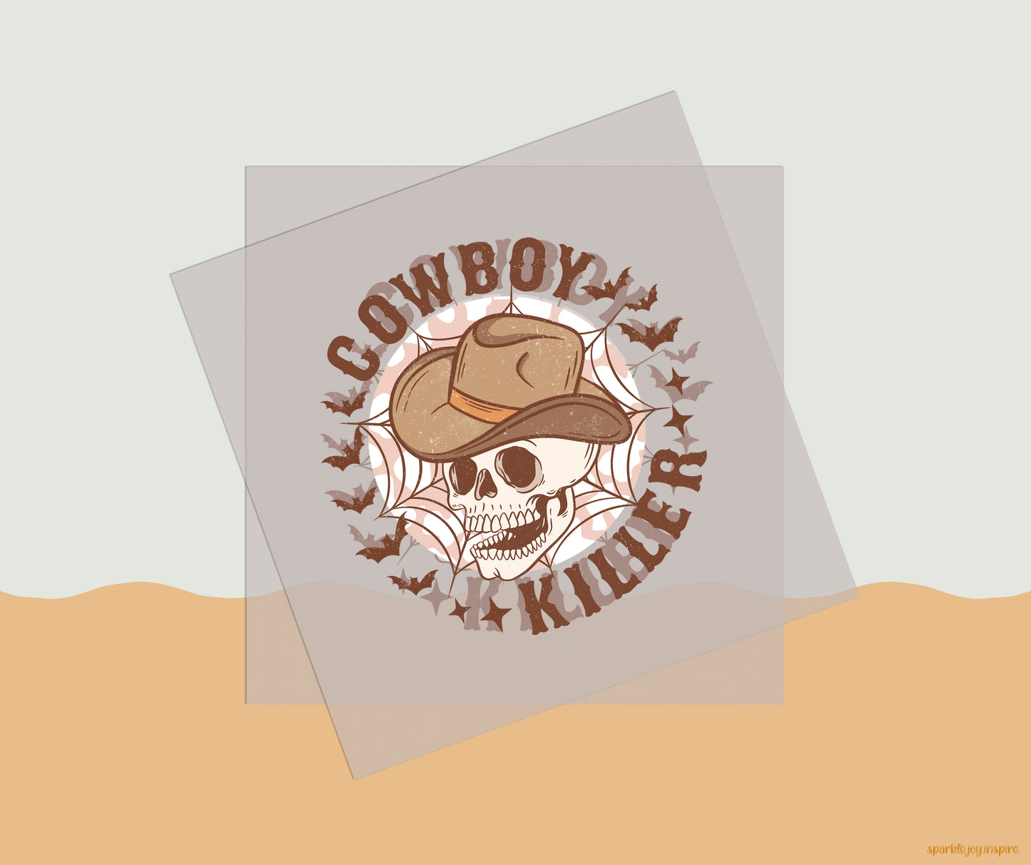 Cowboy Killer Howdy Western Halloween DTF Transfer Print