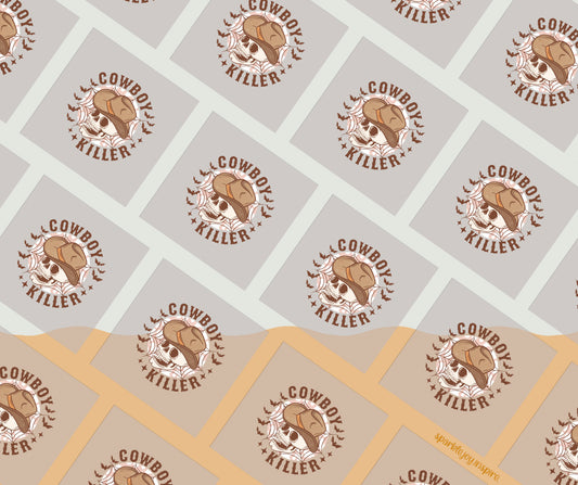 Cowboy Killer Howdy Western Halloween DTF Transfer Print