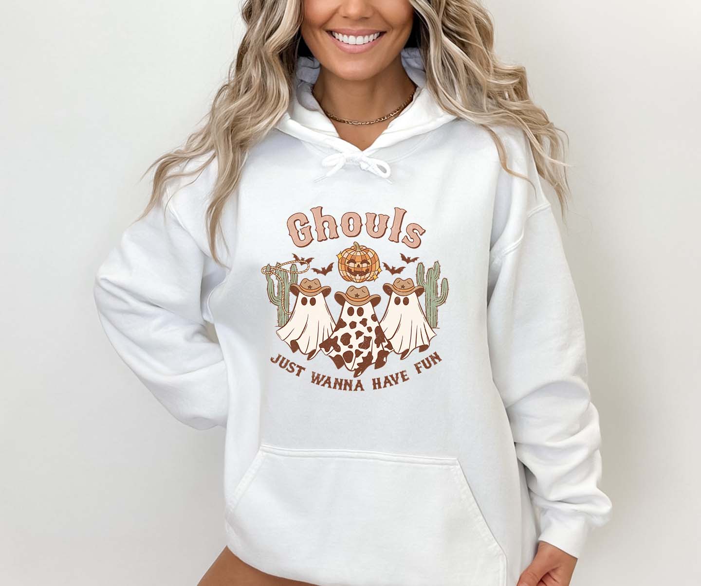 Ghouls Just Wanna Have Fun Howdy Western Halloween DTF Transfer Print