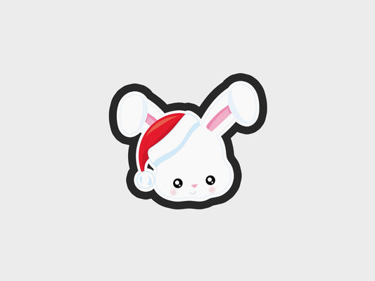Bunny Animal Faces Santa Edition Cookie Cutter STL Files