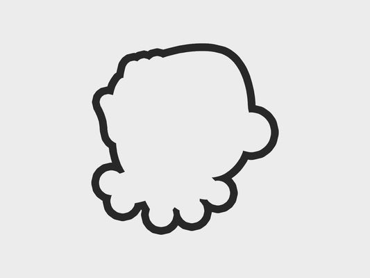 Elf Boy Christmas Faces Cookie Cutter STL Files