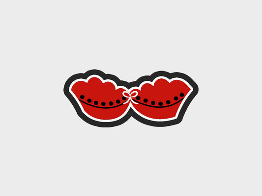 Strapless Bra Bachelorette Red Lingerie Cookie Cutter STL Files