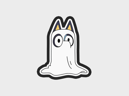 Pointy Ears Ghost Inspired Halloween Blue Heeler Dog Cookie Cutter STL Files