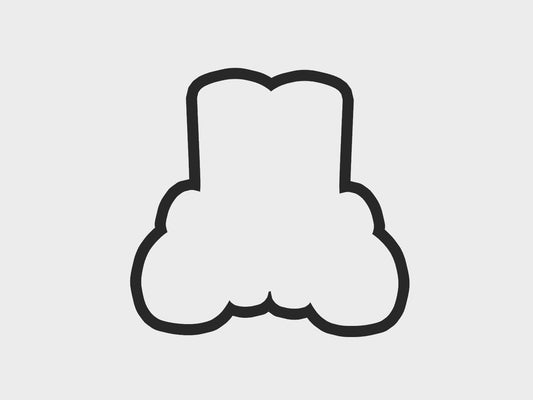 Pretty Christmas Feet Cookie Cutter STL Files