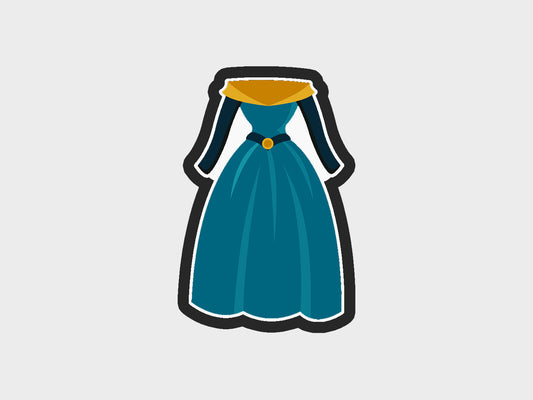 Scottish Inspired Princess Dress Cookie Cutter STL Files