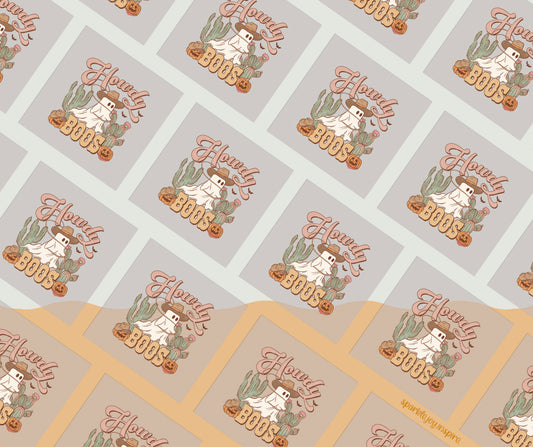 Howdy Boos Howdy Western Halloween DTF Transfer Print