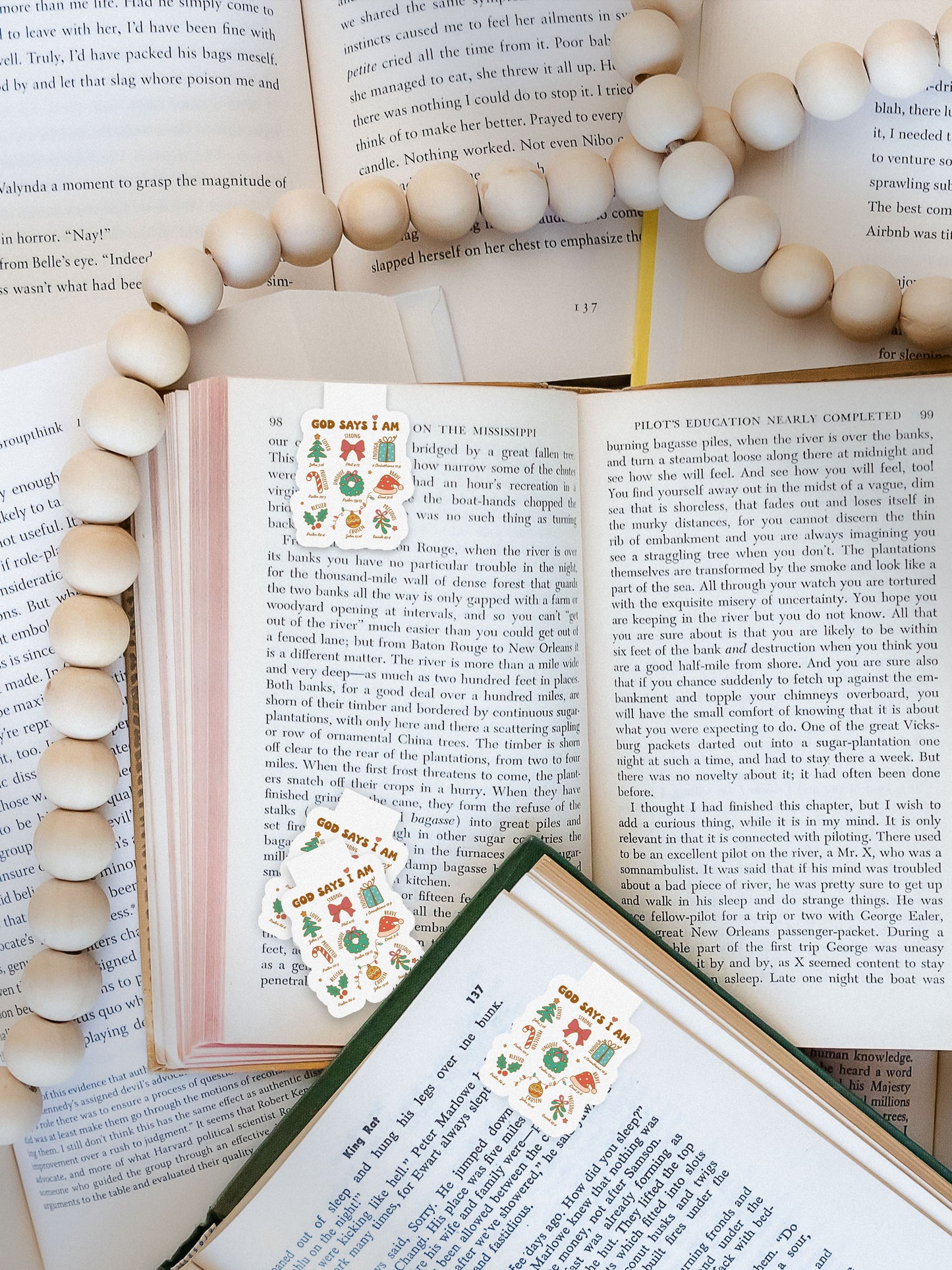 God Says I Am Boho Christmas Christian Jesus Magnetic Bookmark