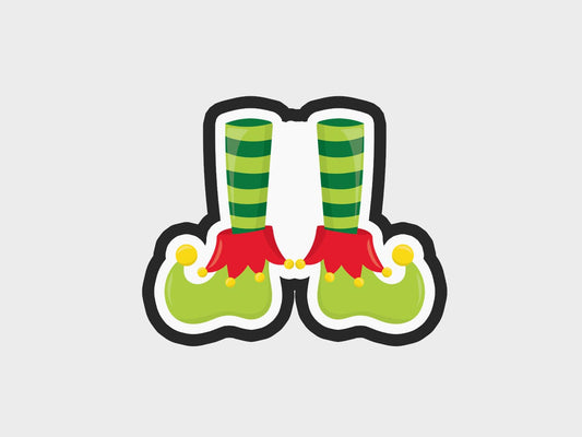 Elf Christmas Feet Cookie Cutter STL Files