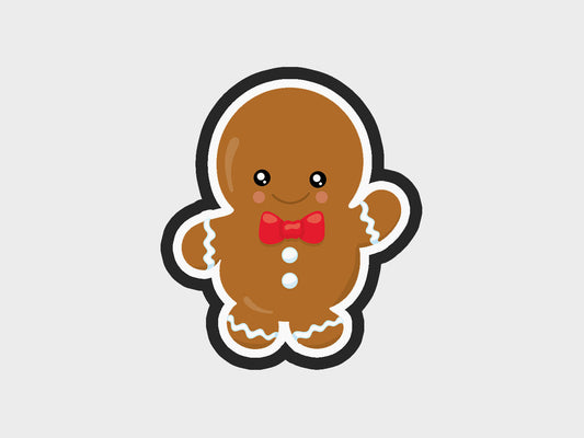 Gingerbread Wave Gingerbread Babies Cookie Cutter STL Files