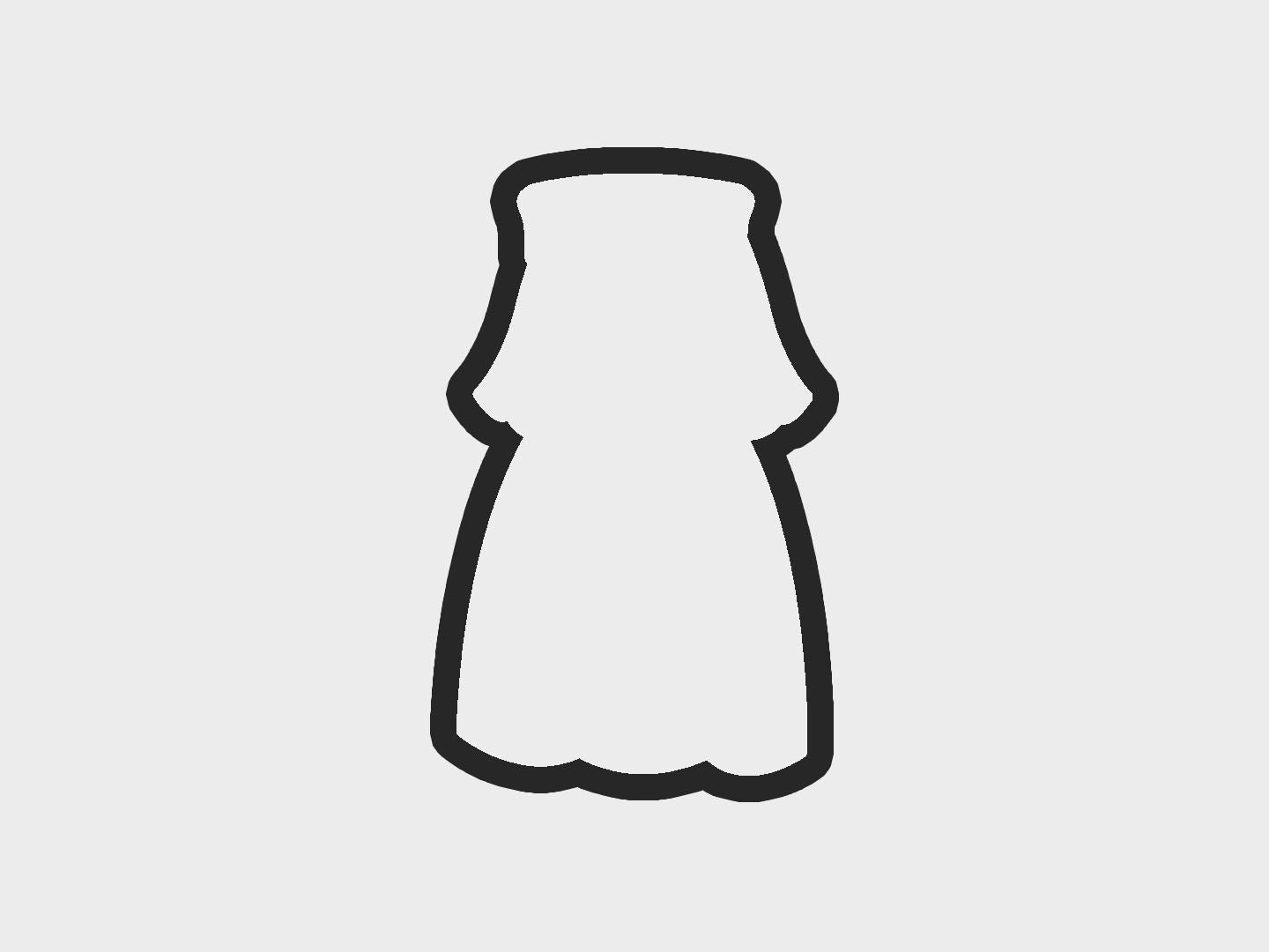 Sleeping Inspired Princess Dress Cookie Cutter STL Files