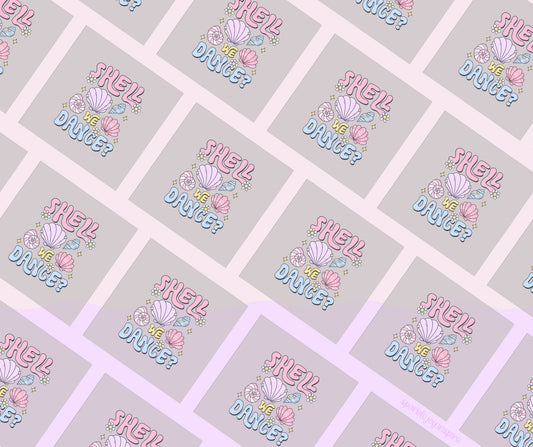 Shell We Dance Groovy Summer DTF Transfer Print