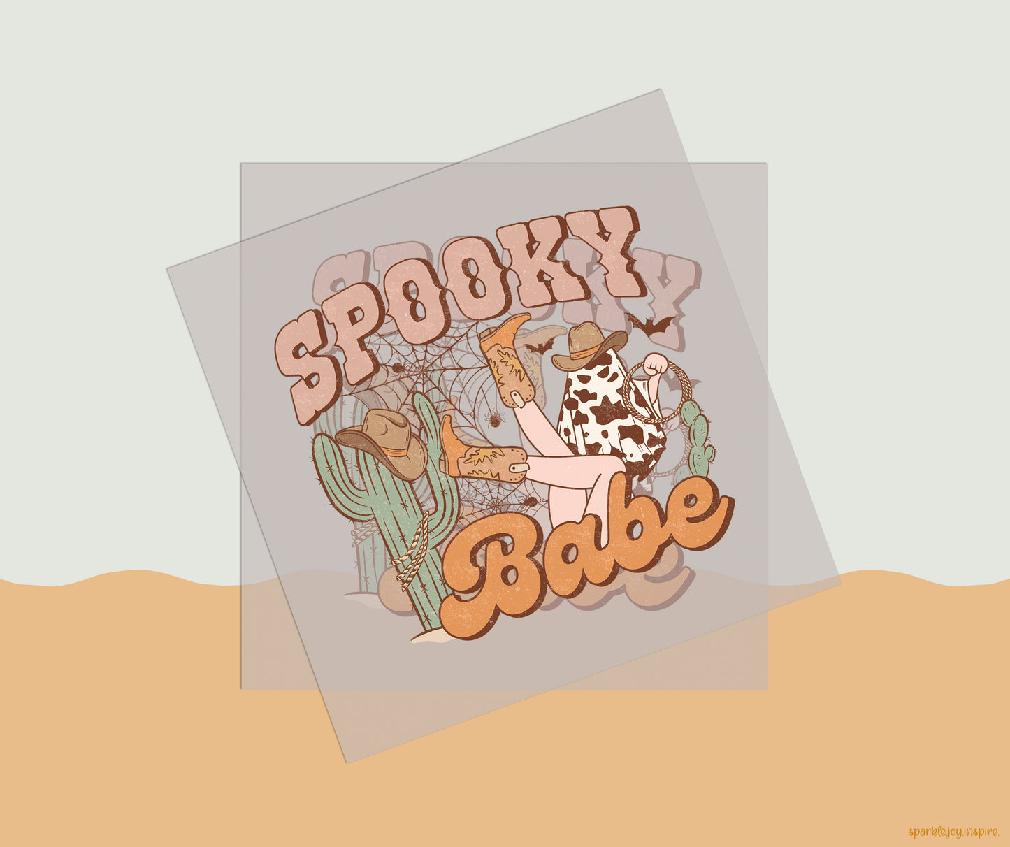 Spooky Babe Howdy Western Halloween DTF Transfer Print