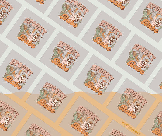 Spooky Babe Howdy Western Halloween DTF Transfer Print