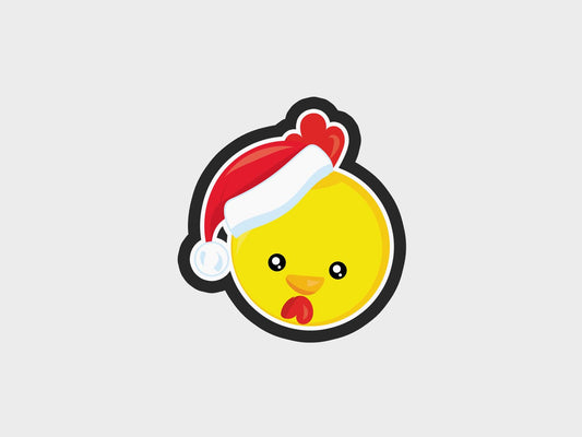 Chick Animal Faces Santa Edition Cookie Cutter STL Files