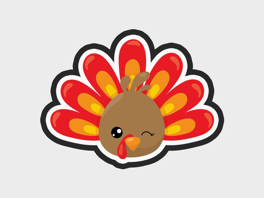 Full Thanksgiving Turkey Faces Cookie Cutter STL Files