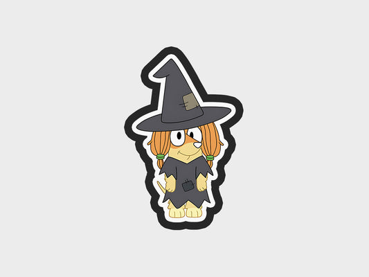 Witch Inspired Halloween Blue Heeler Dog Cookie Cutter STL Files