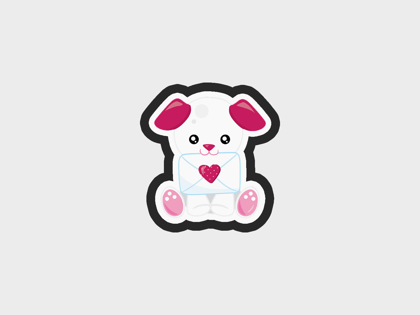 Puppy Valentine Animals Cookie Cutter STL Files