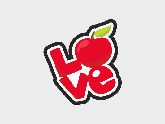 Love Apple Back To School Kids Cookie Cutter STL Files
