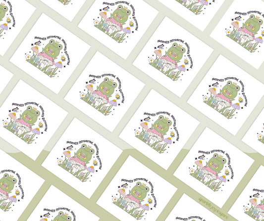 Naturally Introverted Selectively Extroverted Mental Health Sublimation Transfer Print