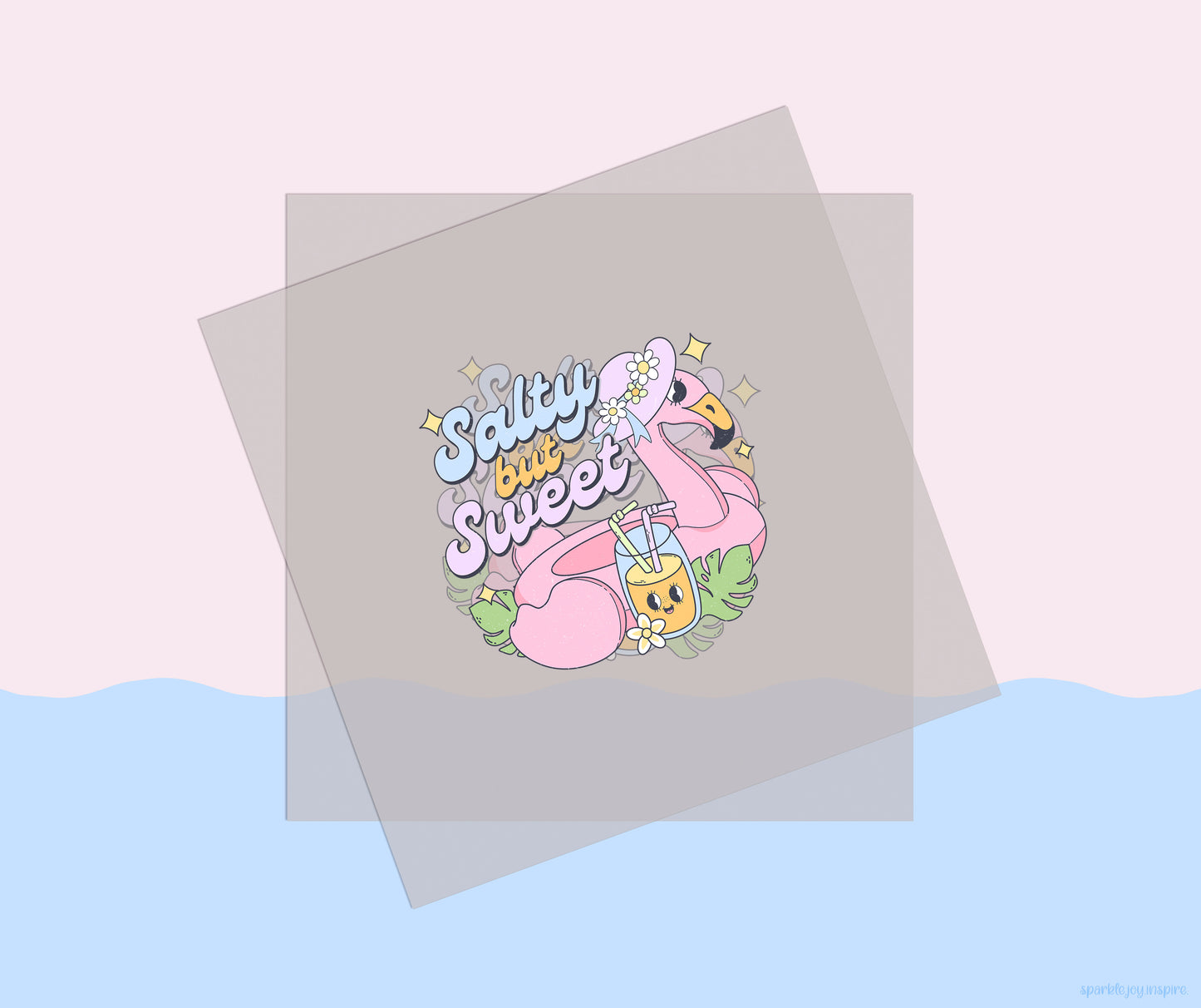 Salty But Sweet Groovy Summer DTF Transfer Print