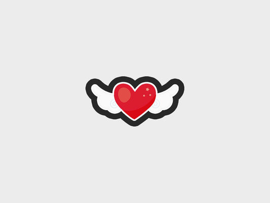 Heart Wings Valentine Gifts Cookie Cutter STL Files
