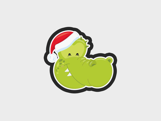 Croc Animal Faces Santa Edition Cookie Cutter STL Files