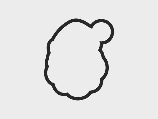 Santa Christmas Faces Cookie Cutter STL Files