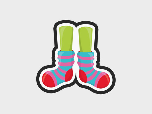 Cozy Christmas Feet Cookie Cutter STL Files