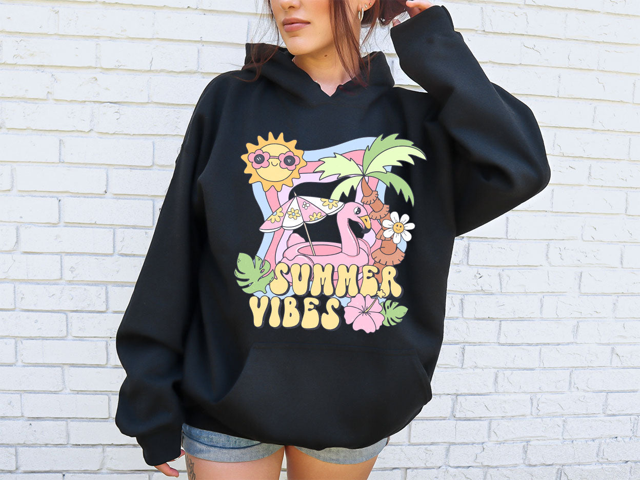 Summer Vibes Groovy Summer DTF Transfer Print