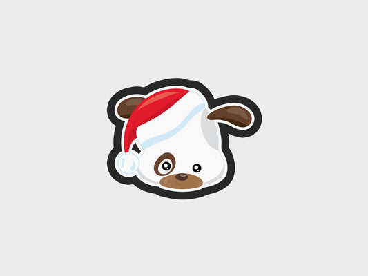 Dog Animal Faces Santa Edition Cookie Cutter STL Files