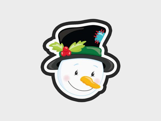 Snowman Christmas Faces Cookie Cutter STL Files