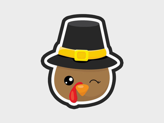 Hat Thanksgiving Turkey Faces Cookie Cutter STL Files