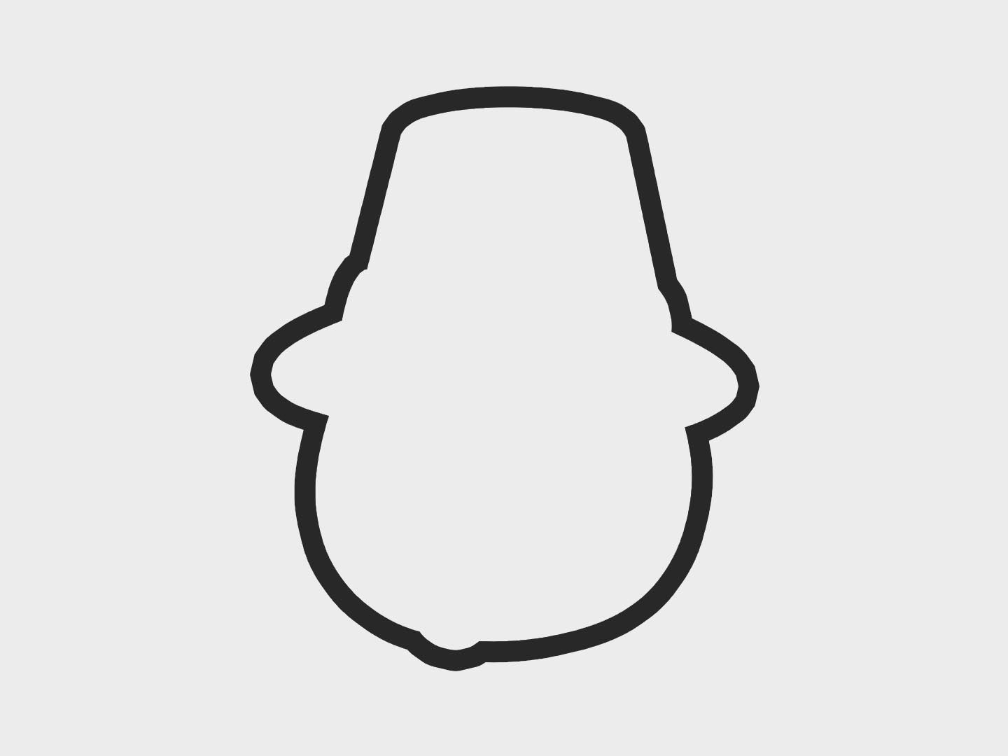 Hat Thanksgiving Turkey Faces Cookie Cutter STL Files