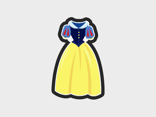 Woodlands Inspired Princess Dress Cookie Cutter STL Files