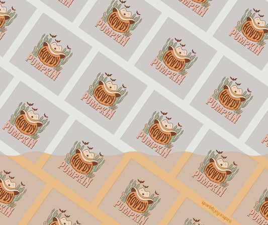 Howdy Pumpkin Howdy Western Halloween DTF Transfer Print